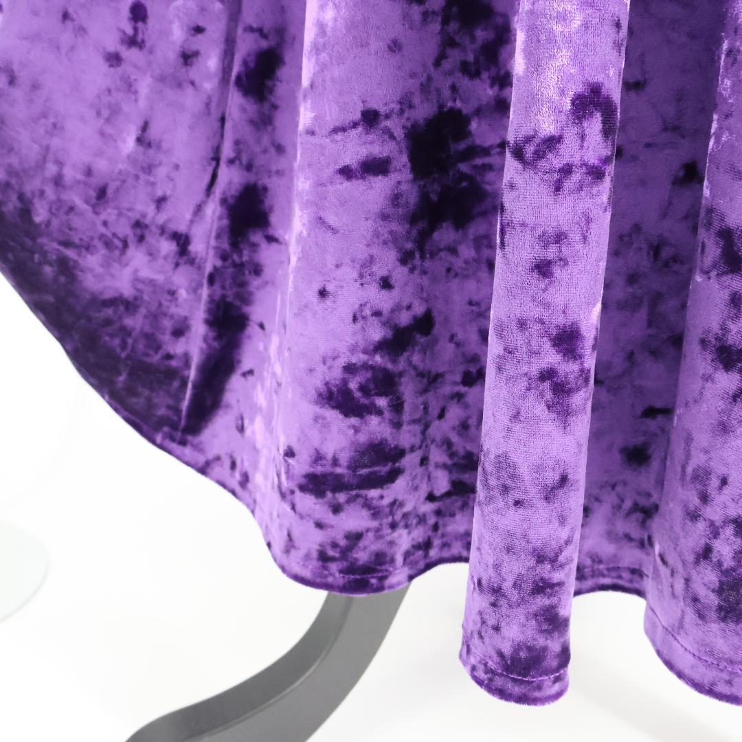 【美品 ハワイ製フラダンス用衣装】パープル ui no! ワンピースドレス ④