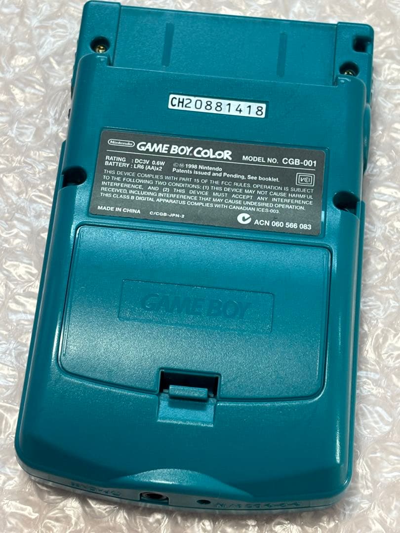 ジャンク品　ゲームボーイカラー　ブルー