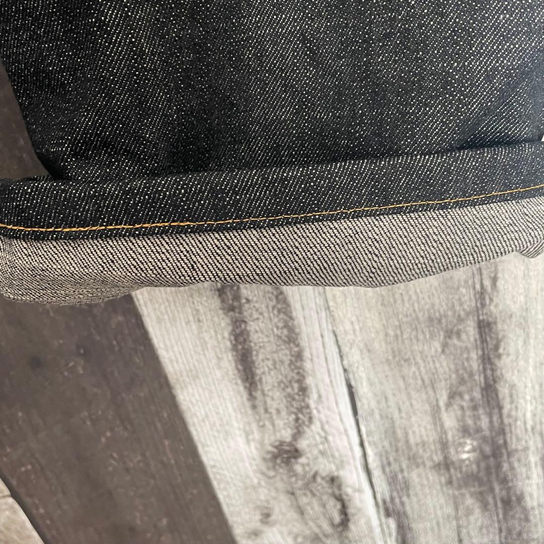 和柄刺繍　RMC　レッドモンキーカンパニー　ブラックデニムパンツ　30