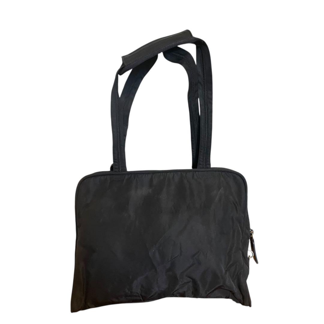 PRADA 三角ロゴ 南京錠付き トートバッグ ナイロン