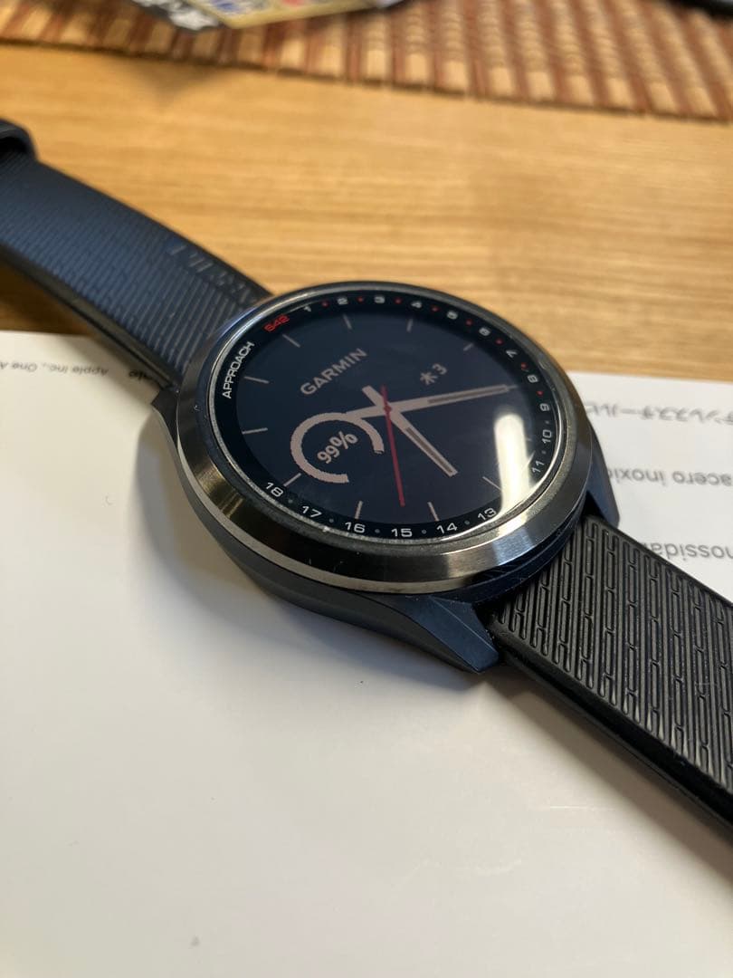 美品GARMIN スマートウォッチ APPROACH S42 ブラック S70