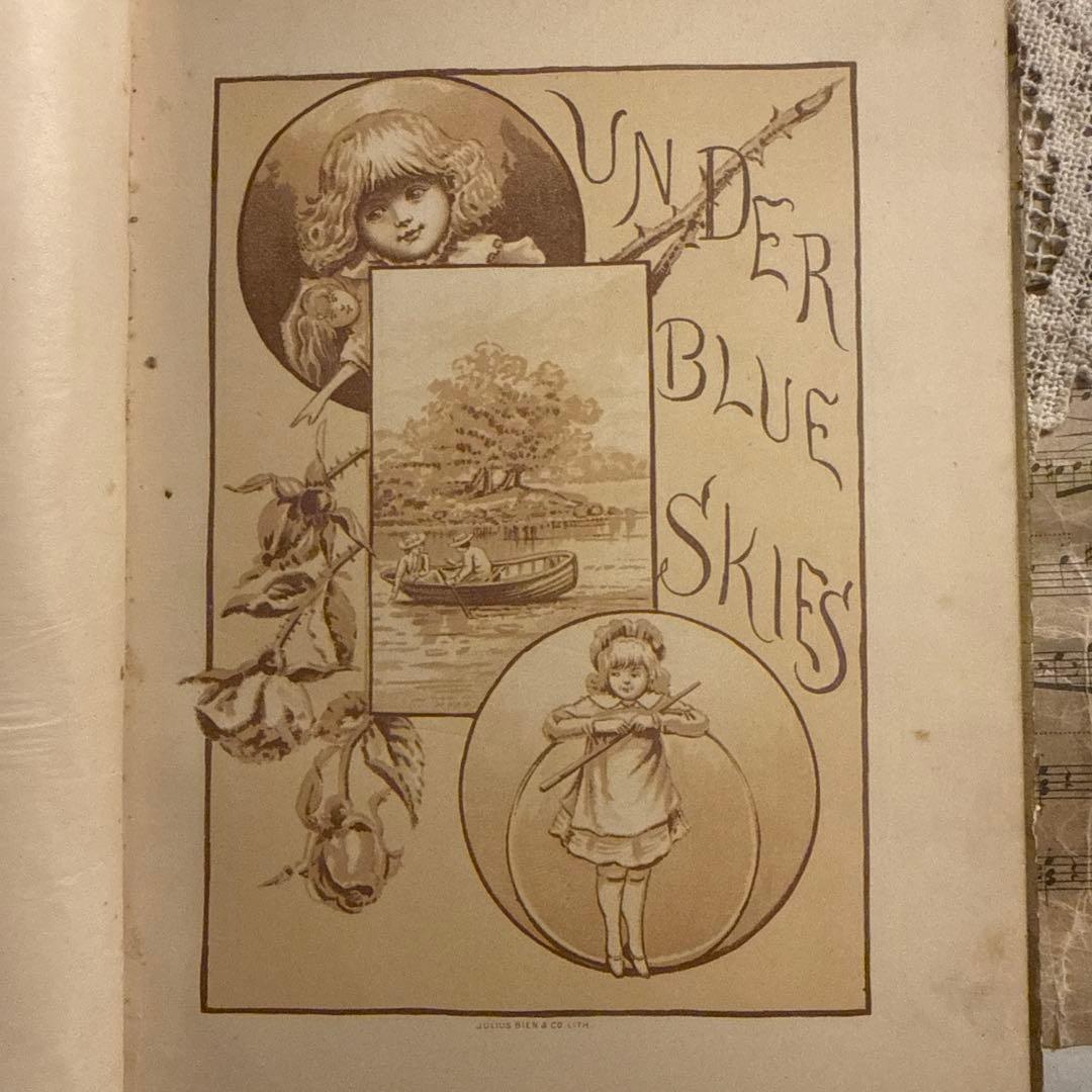 1894年アンティーク美しい挿絵ヴィクトリアン洋書　絵本ジャンクジャーナル古書