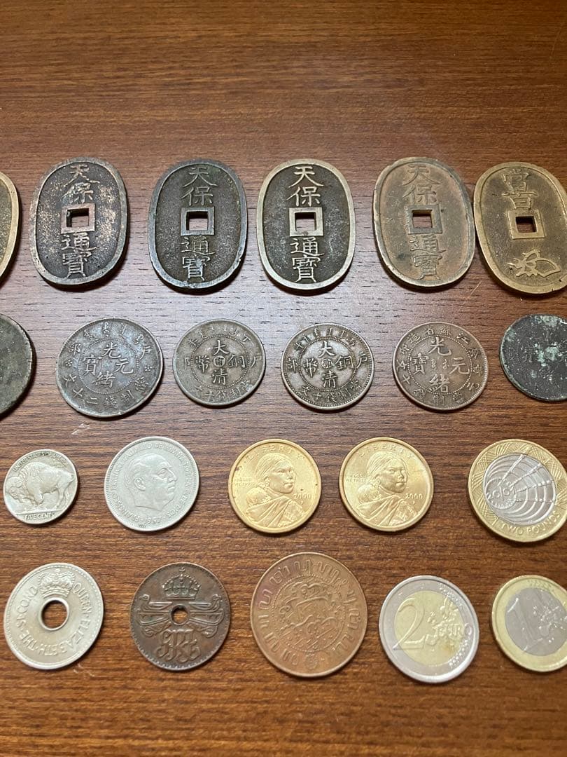 古銭　まとめ　銅幣　天保通宝　外国
