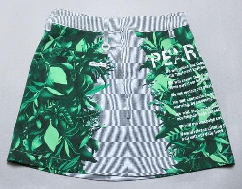 新品 パーリーゲイツ ゴルフ　ボタニカル柄 ストレッチスカート/1(M)