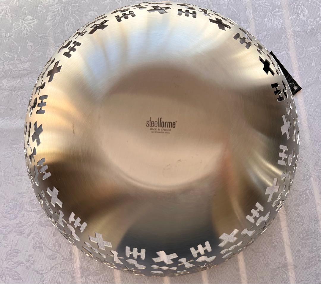 バスケット(中) ステンレス18-8 アイコンシリーズ　インテリア