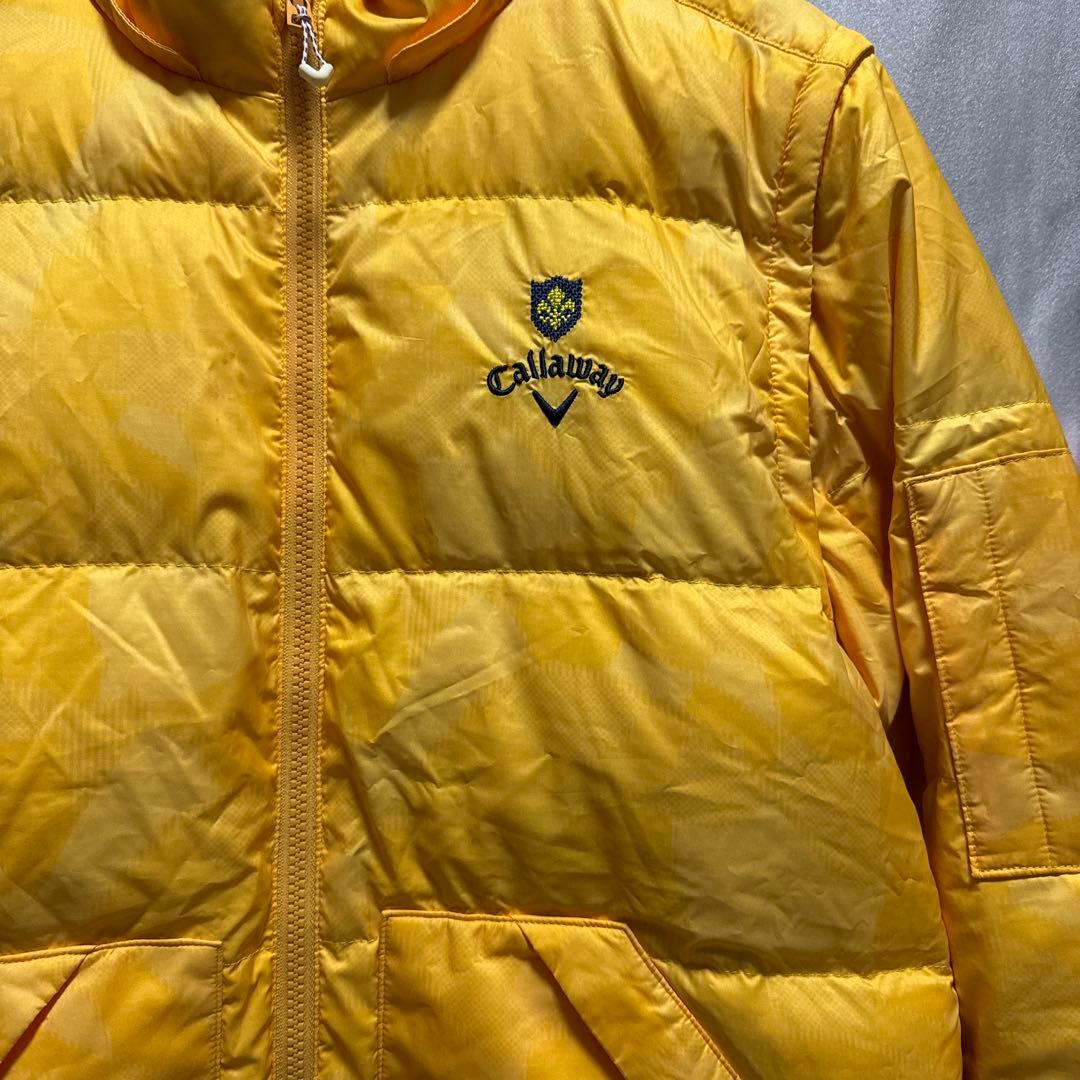 ゴルフ キャロウェイCallaway ゴルフダウンジャケット イエロー