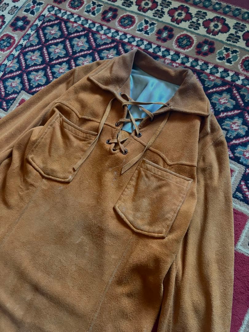 ジャケット・アウター 70s Vintage Suede P/O Western Jacket
