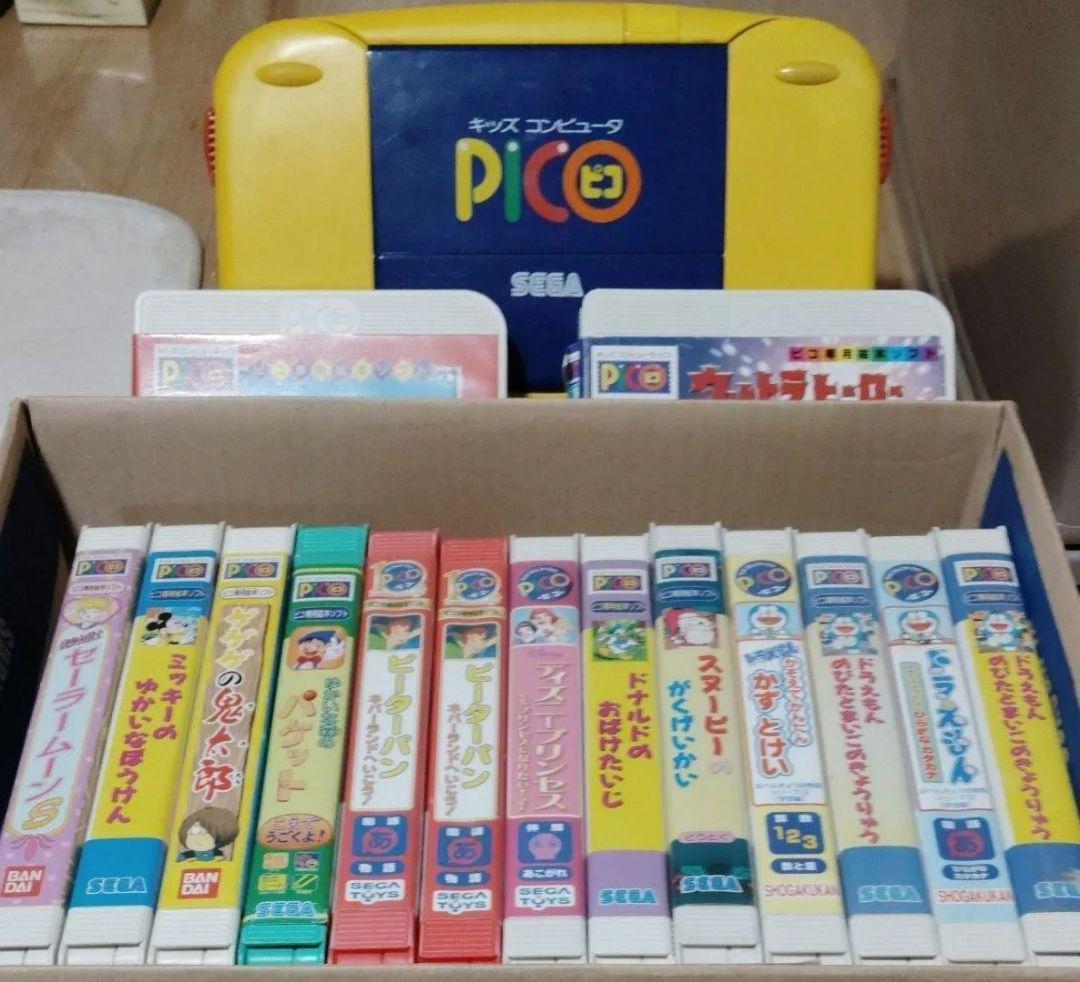 ジャンク品PICO本体＋ソフト12本 ＋中古ePICO本体＋ソフト1本まとめ売り