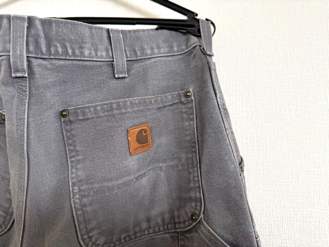 超スペシャル 34X30 W34 カーハート ダブルニー パンツ グレー