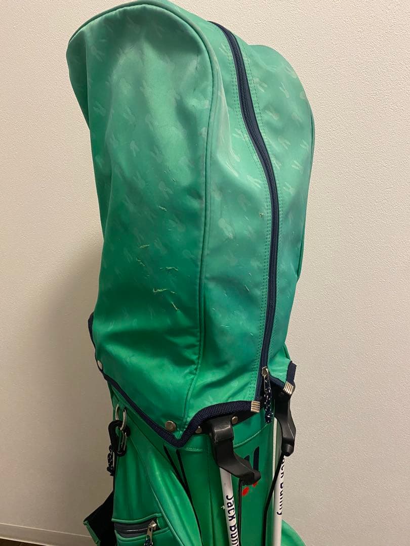 く*ま様 JACK BUNNY グリーン　スタンド付きキャディバッグ