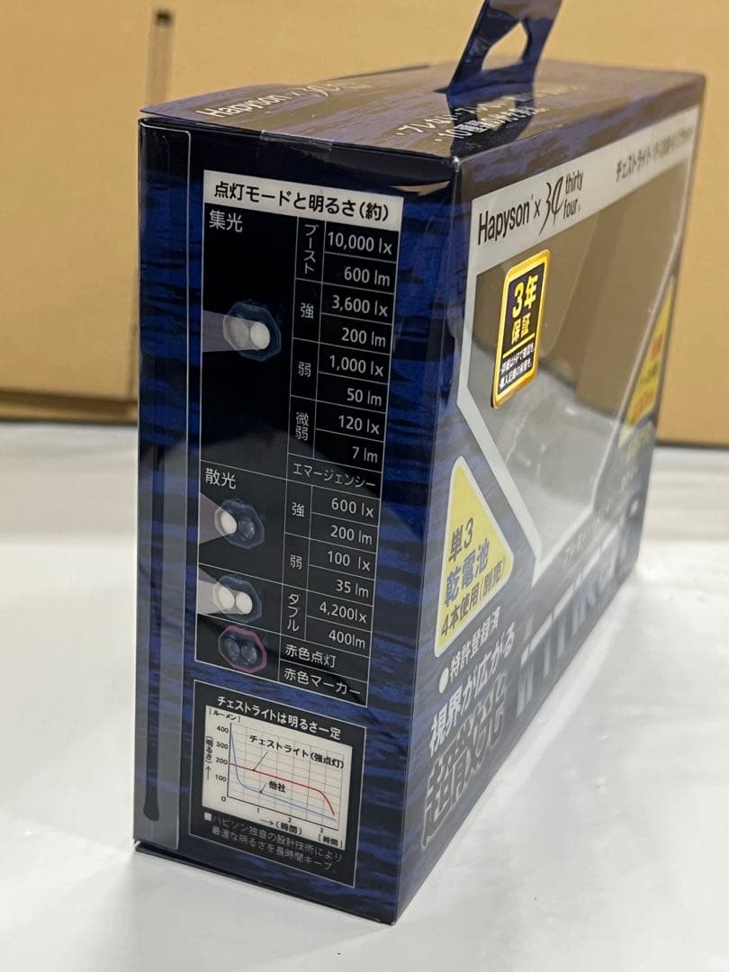 新品ハピソン首掛け型 乾電池式チェストライトシリーズ YF-200B-K