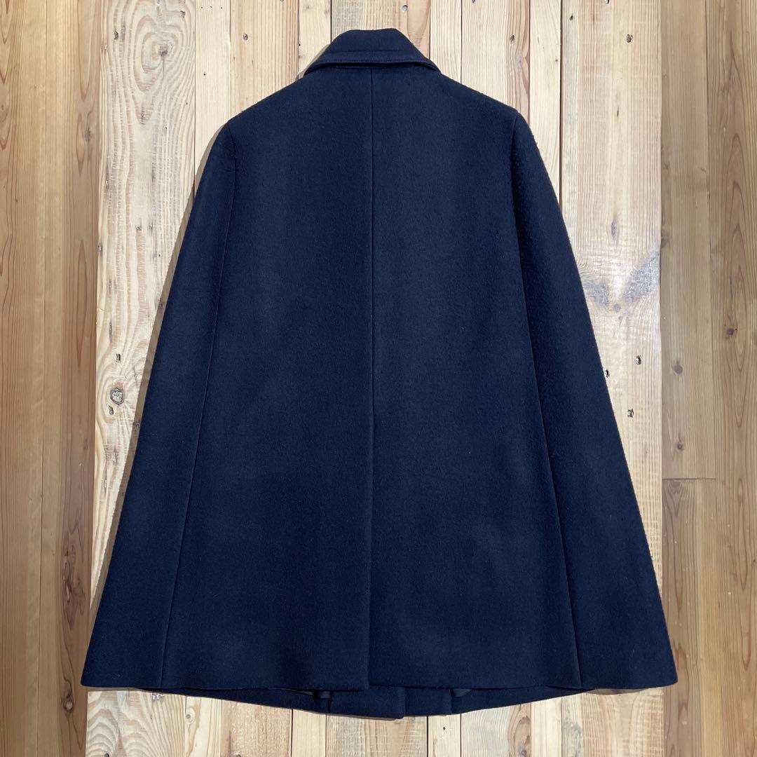 大幅値下げ大歓迎 miu miu ポンチョコート ネイビー イタリア製