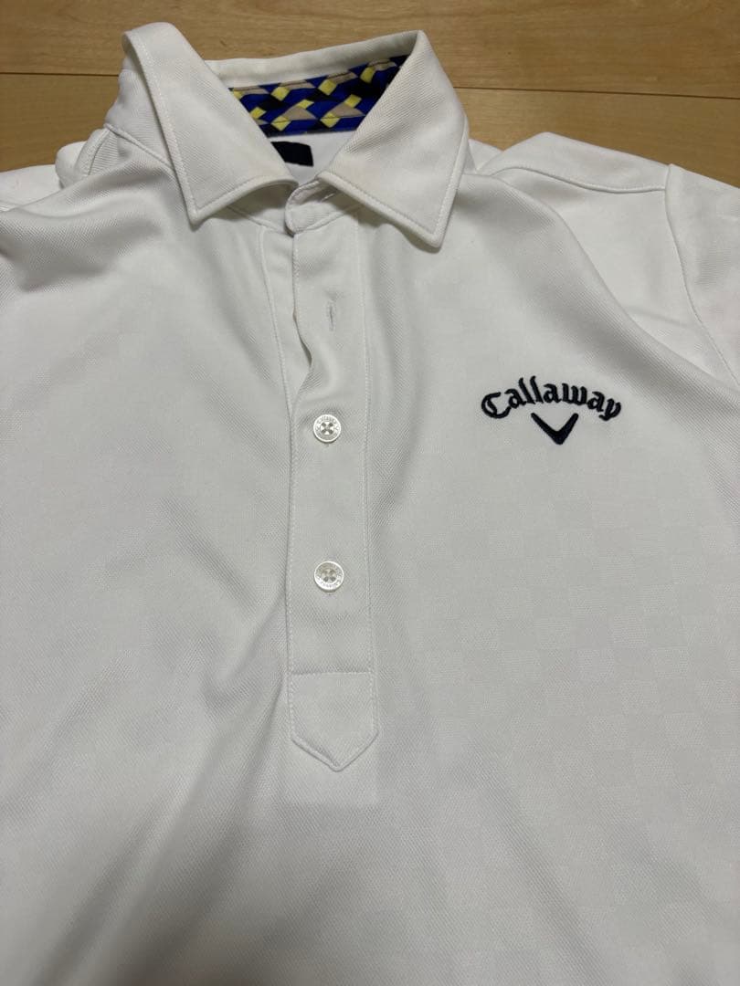 キャロウェイ　ゴルフウェア　アーガイル　ベスト　チェック　グリーン　ポロシャツ