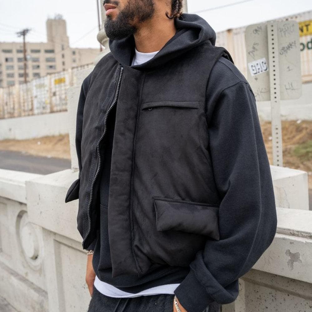 EPTM エピトミ Vest スエード リバーシブル パファー ベスト