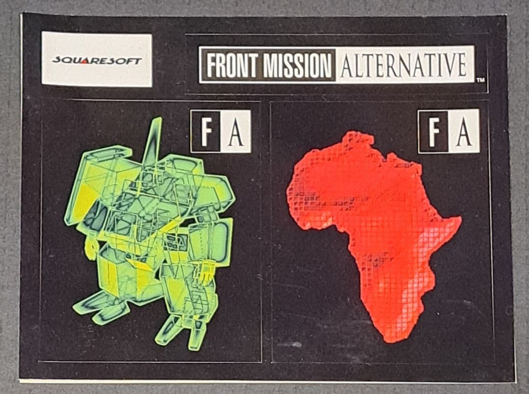 スクウェア　メモリーカードシールシート5種類セット　非売品　レア