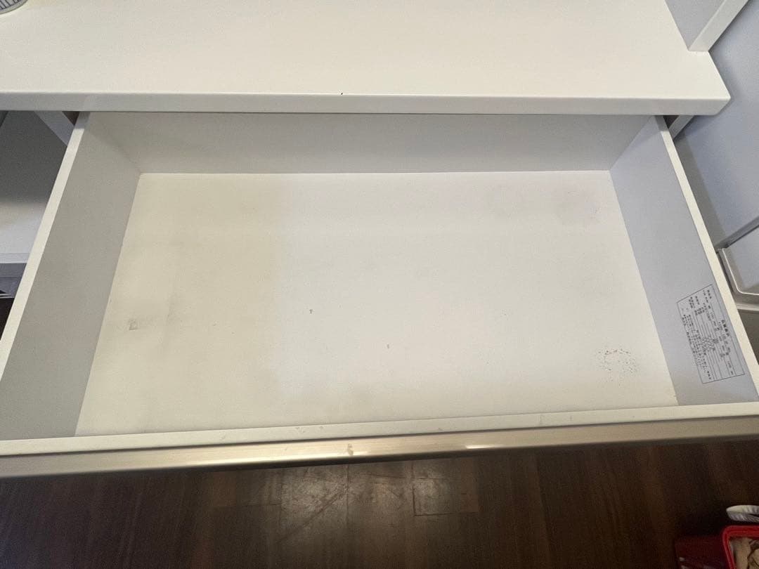 送料込み　食器棚 キッチンボード レンジボード　白 幅約120cm