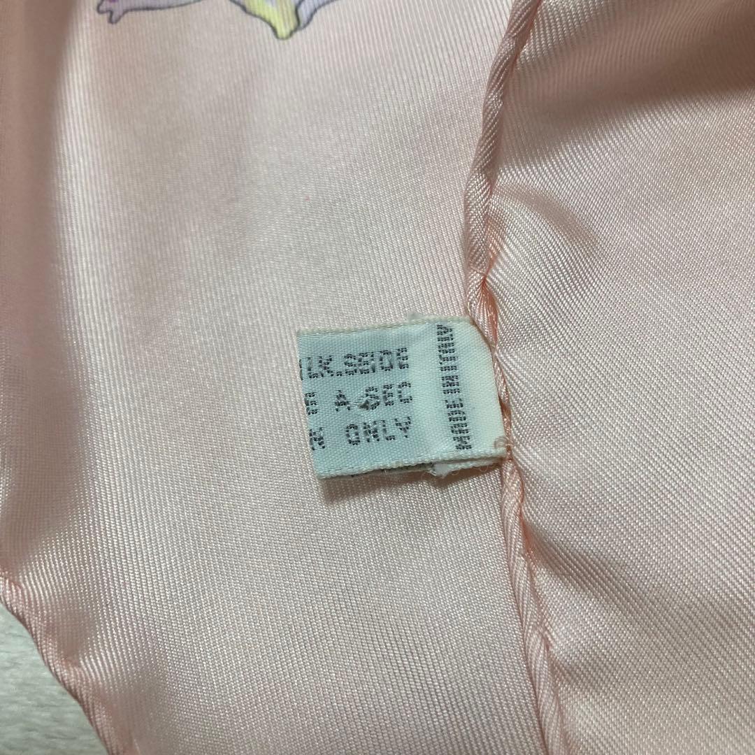 さやまめ Christian Dior シルク100% 花柄　大判スカーフ