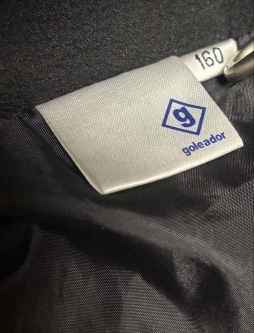 goleador ゴレアドール 中綿 フードジャケット ペイズリー 160 黒