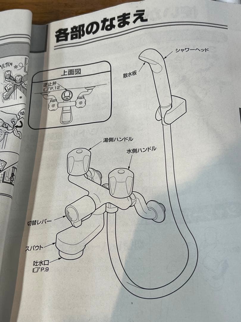 TOTO 浴室用2ハンドル水栓金具