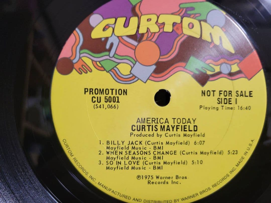 Curtis Mayfield『There's No ～』USオリジナル