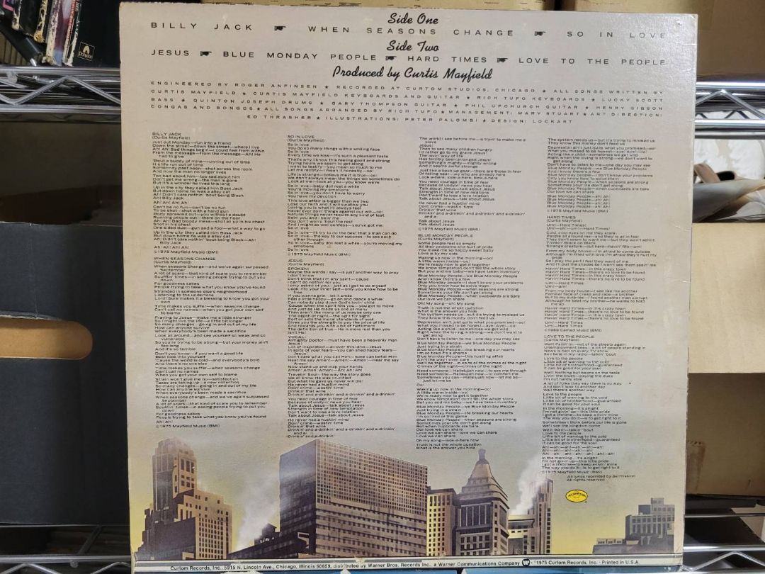 Curtis Mayfield『There's No ～』USオリジナル