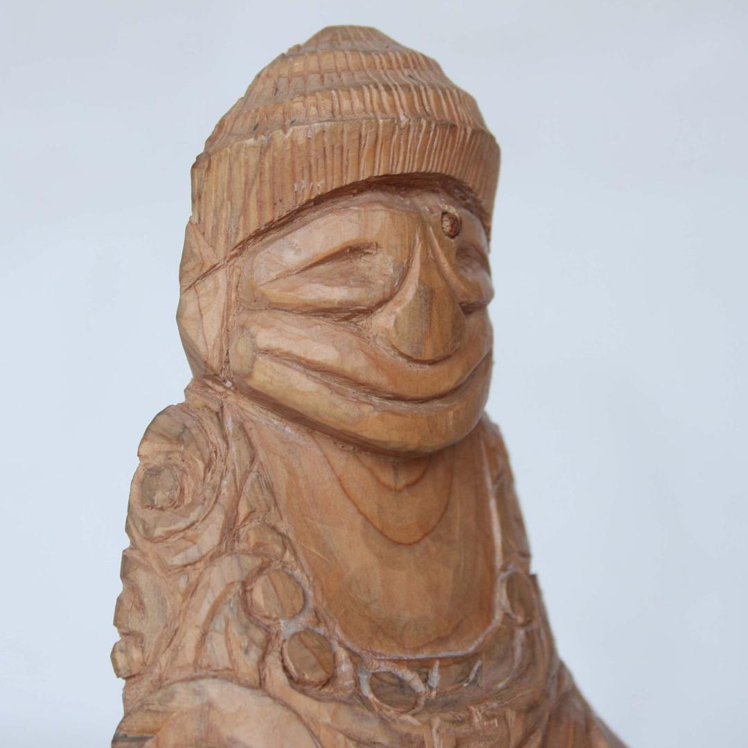 サッカー日本代表　森安監督の木偶 円空仏