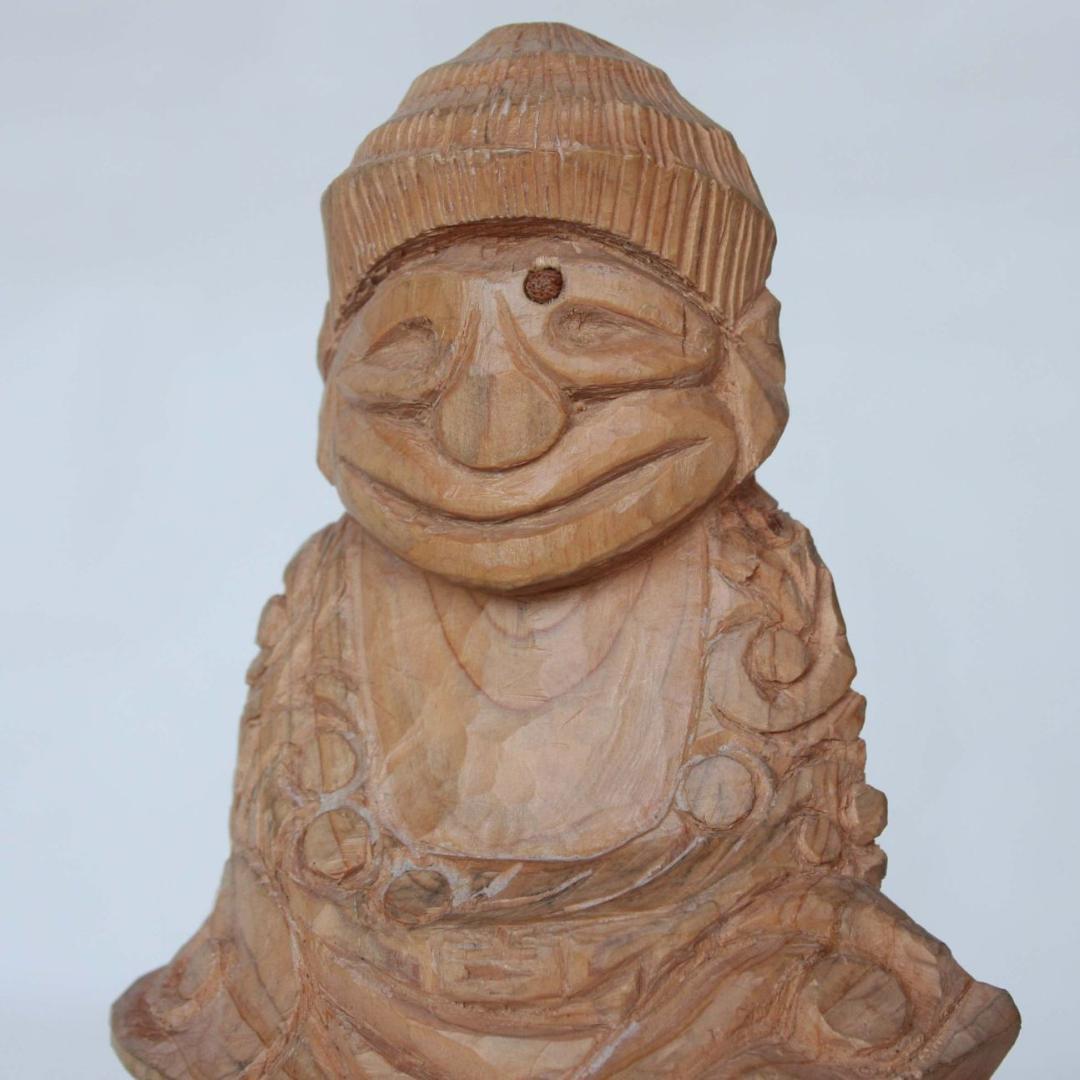 サッカー日本代表　森安監督の木偶 円空仏