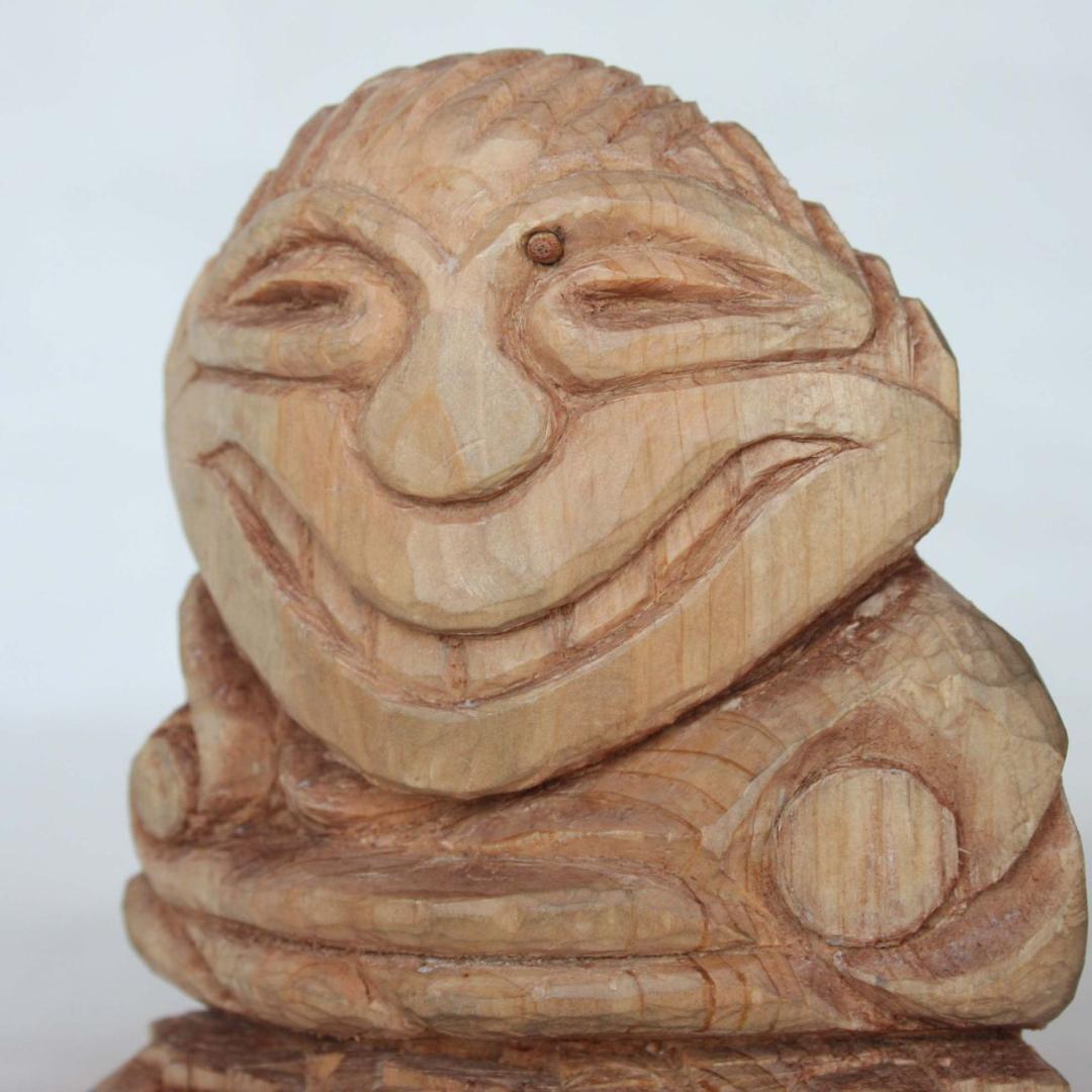 サッカー日本代表　森安監督の木偶 円空仏