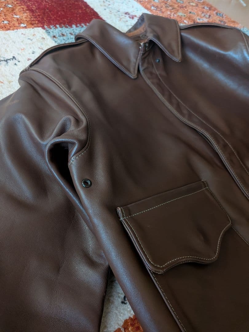 ジャケット・アウター Type A-2 ROUGH WEAR Leather EAST MAN