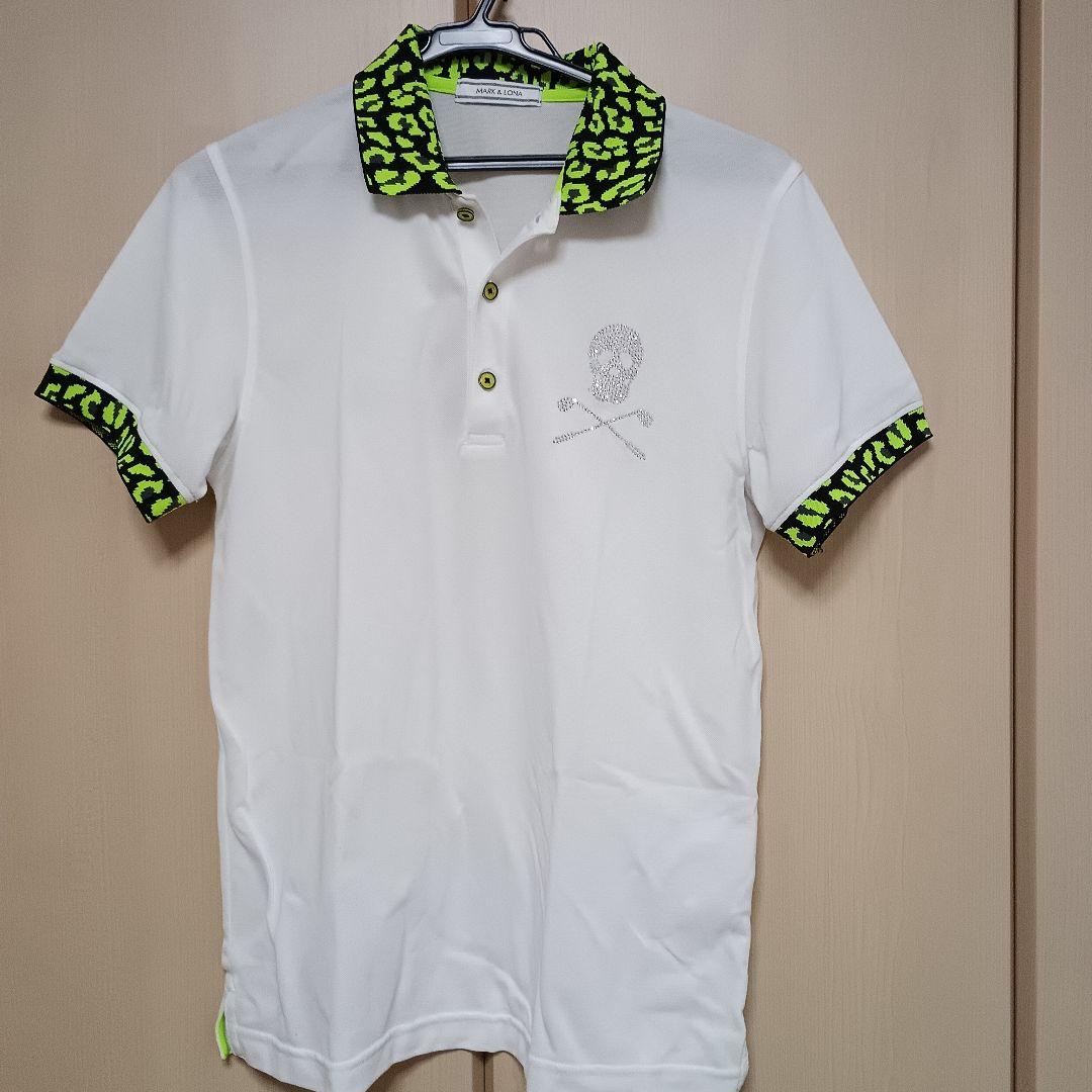 MARK & LONA スカル刺繍ポロシャツ スパンコール　ヒョウ柄