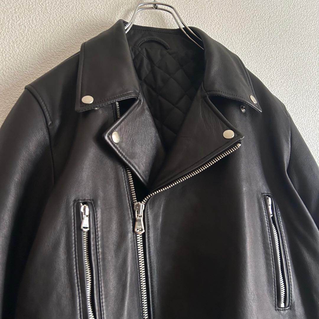 Magine マージン レザージャケット ダブルライダース 中綿キルティング