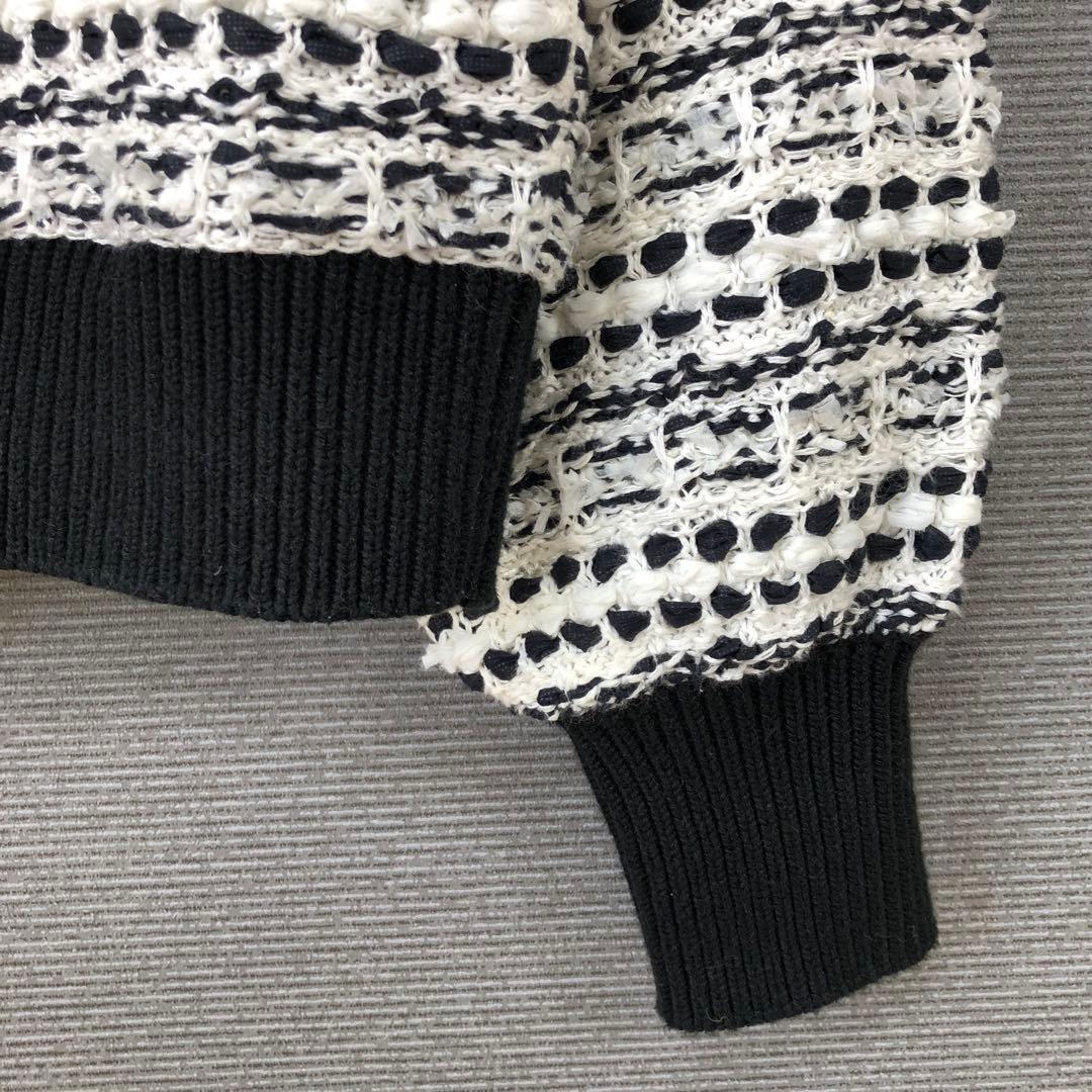 LOULOU WILLOUGHBY ツイードフーディー 2 ブラック