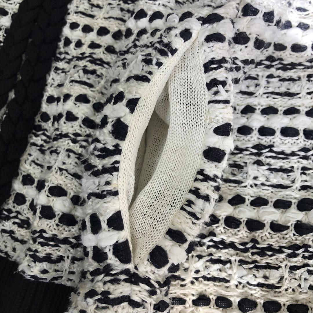 LOULOU WILLOUGHBY ツイードフーディー 2 ブラック