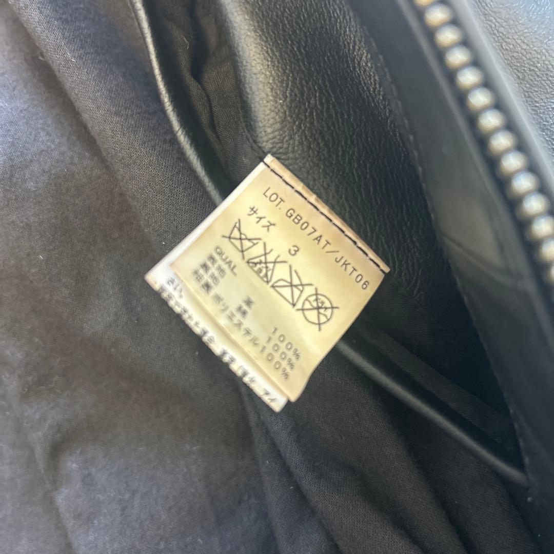 初期glamb シングルレザーライダースジャケット サイズ3 希少