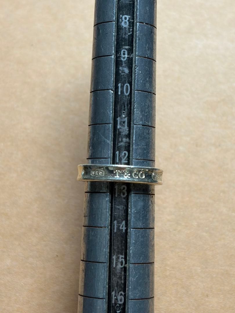 TIFFANY&Co. 1837 ナローリング 12号　Ag925