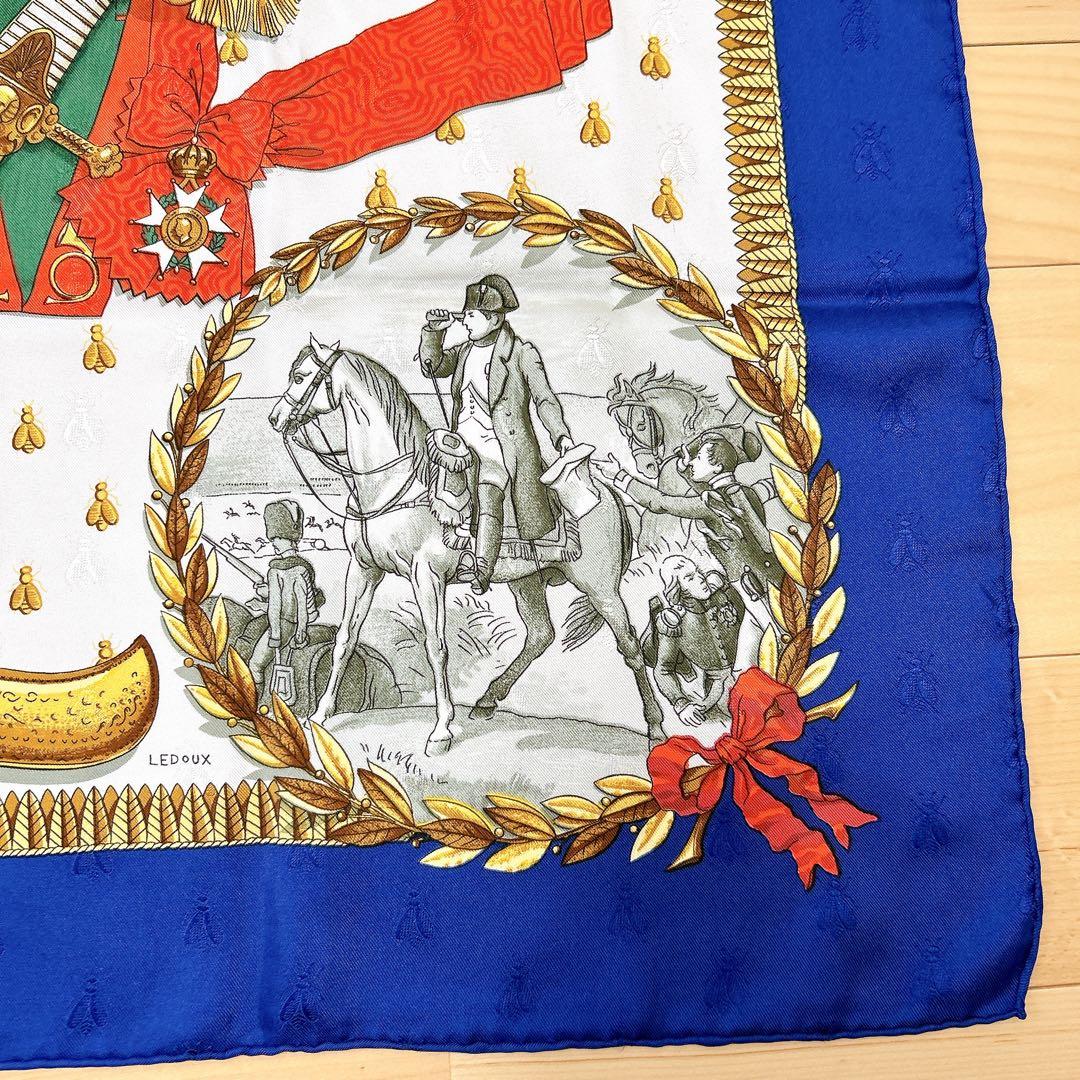 HERMES エルメス カレ90 NAPOLEON ナポレオン シルク100%