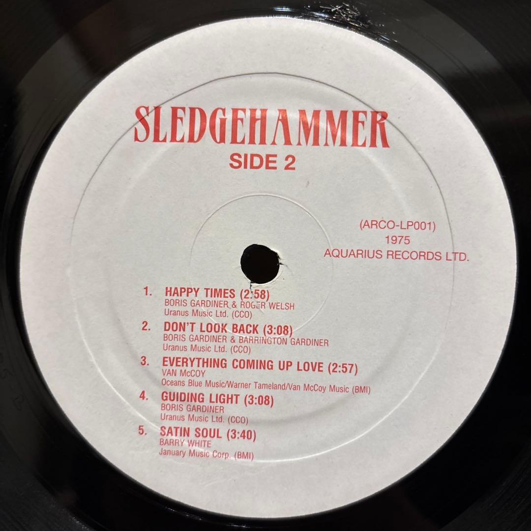 洋楽 Boris Gardiner Happening Sledgehammer