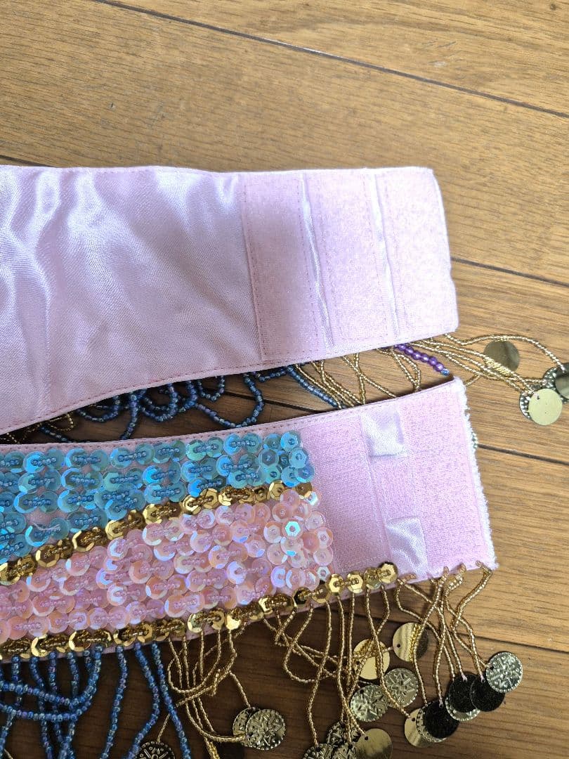 ペリーダンス　衣装　3点　セット プラベルト　スカート　発表会 　ハプラ