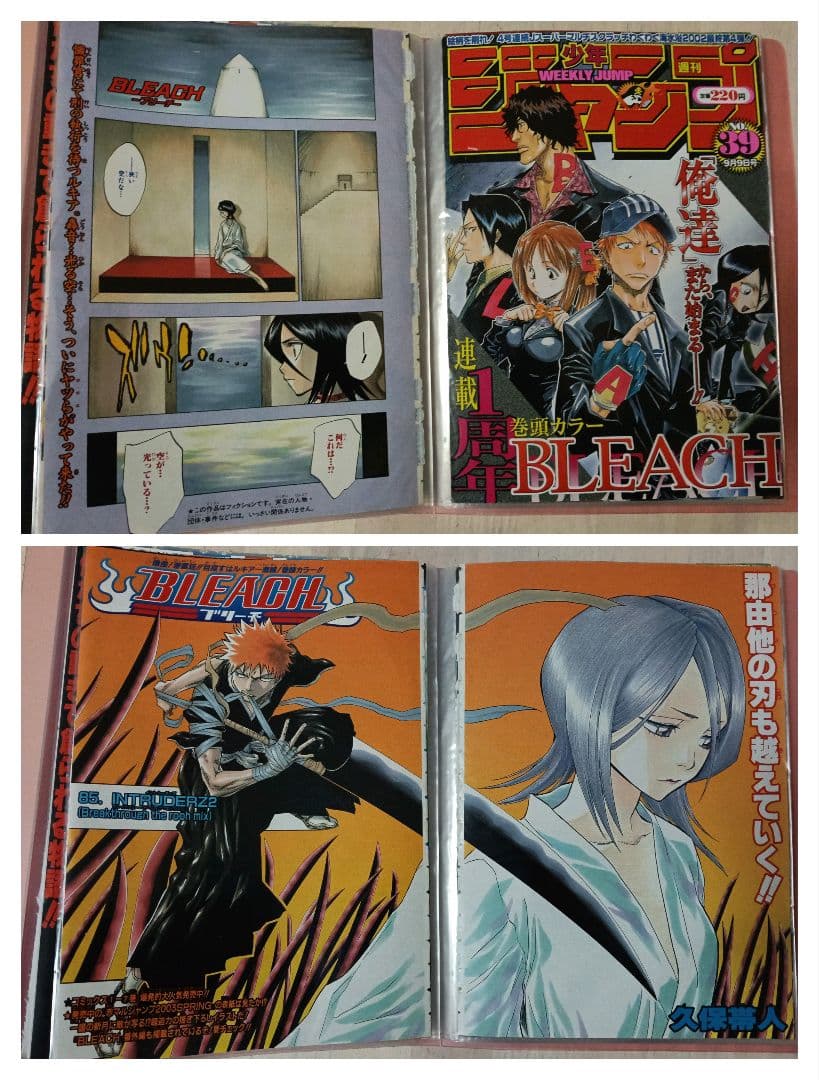 BLEACH ブリーチ 巻頭カラー 表紙 初期 レア ジャンプ 切り抜き