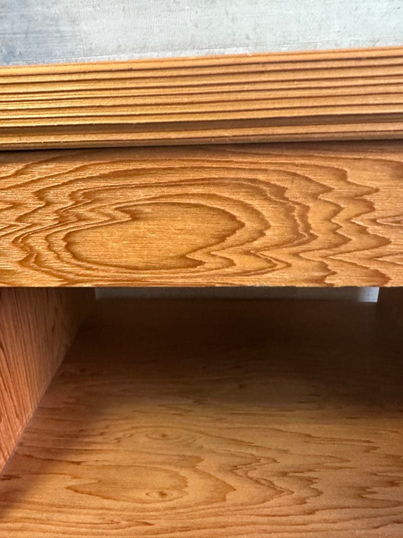 希少！和モダン！屋久杉天然木　電話台・ファックス台　花台