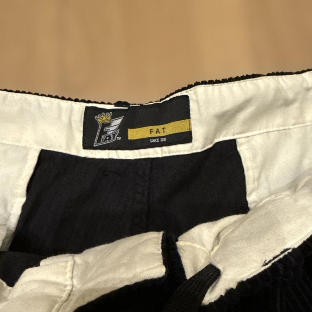 FAT コーデュロイ シャツパンツ セット　ブラック サイズFAT（XL）