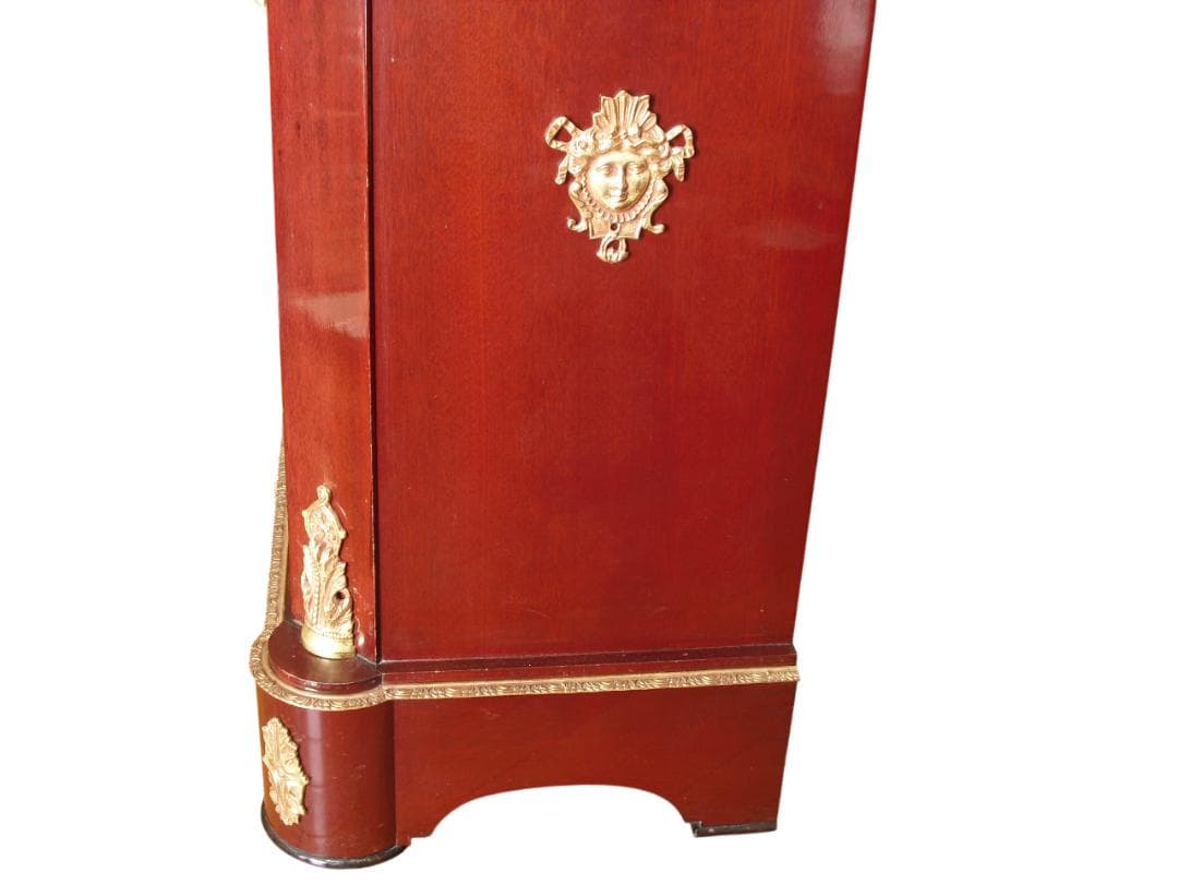 スペイン製☆最高峰コンソールキャビネット☆大理石天板 薔薇象嵌細工 天使真鍮装飾