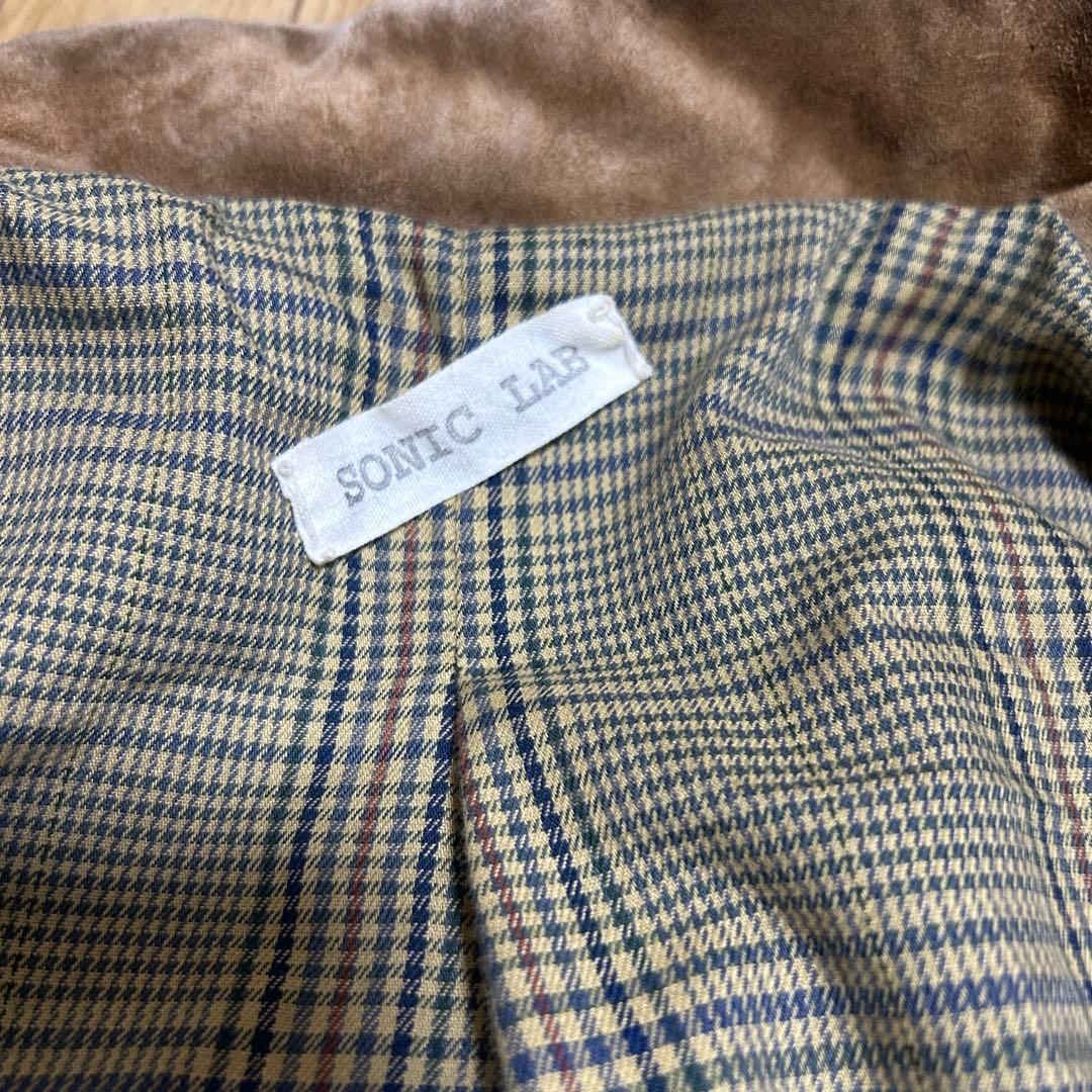 英国製/レザー/ジャケット/SONIC LAB/ライダース/スウェード