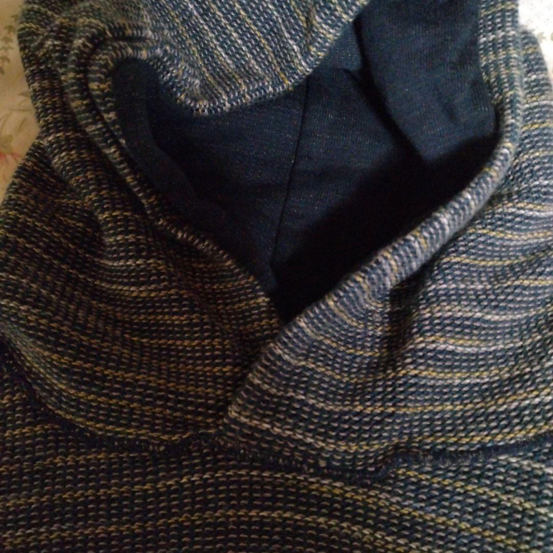 【未使用】タマキニイメ　黒色フード付きスウェットパーカー　ダブダブ　リバーシブル