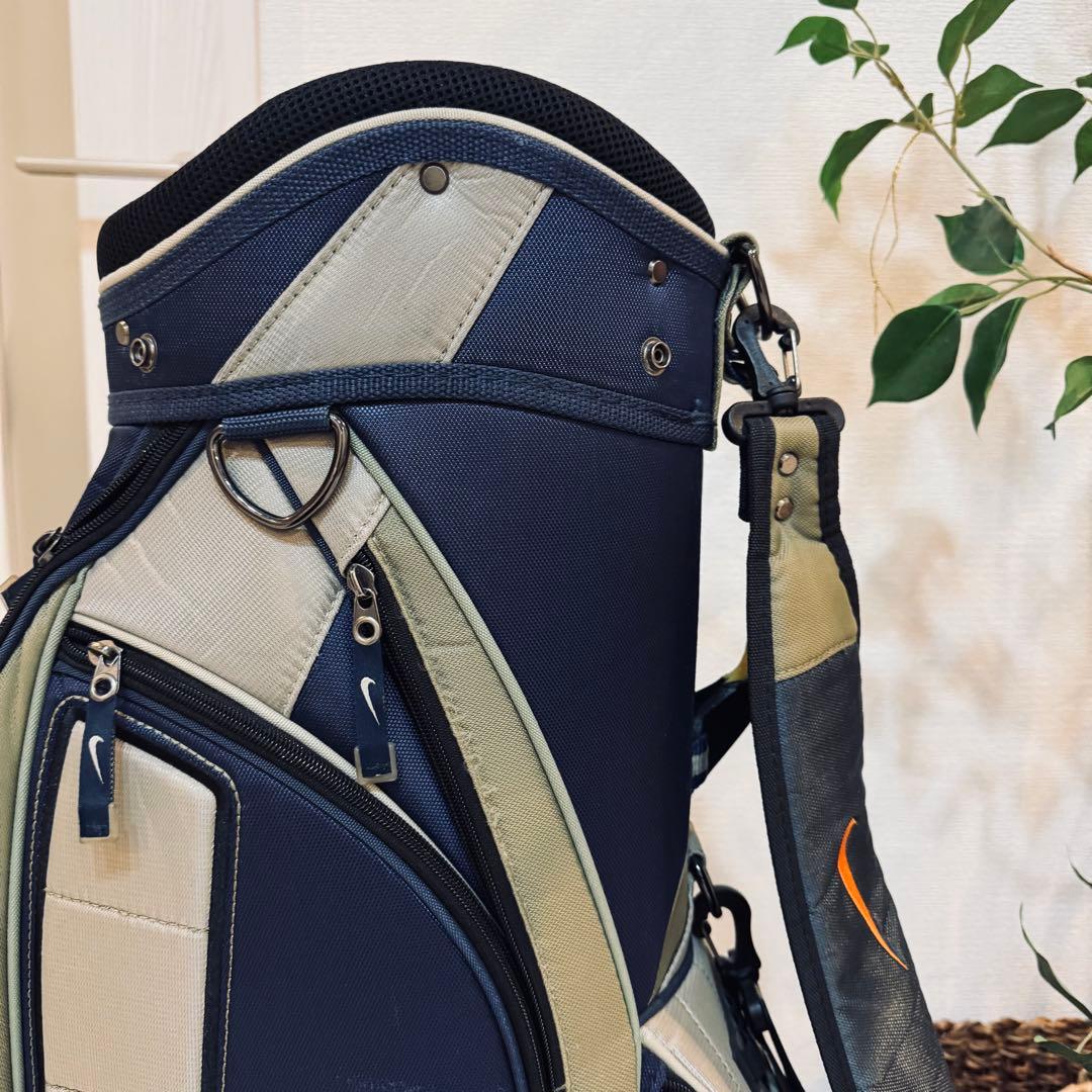 希少　NIKE キャディバッグ ゴルフバッグ BG0229 ネイビー