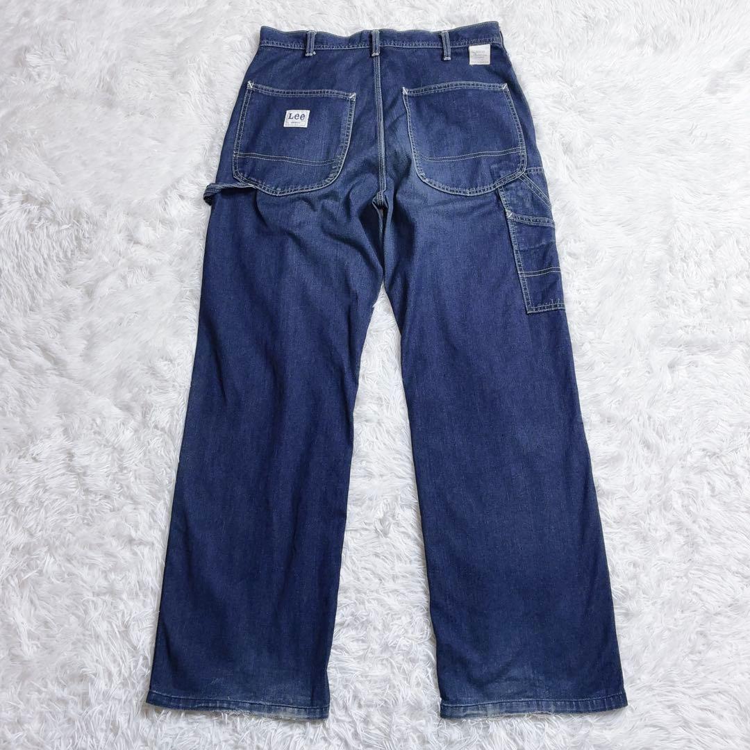 Lee ペインターパンツ W32ワークデニム ワイドストレート 古着 日本製