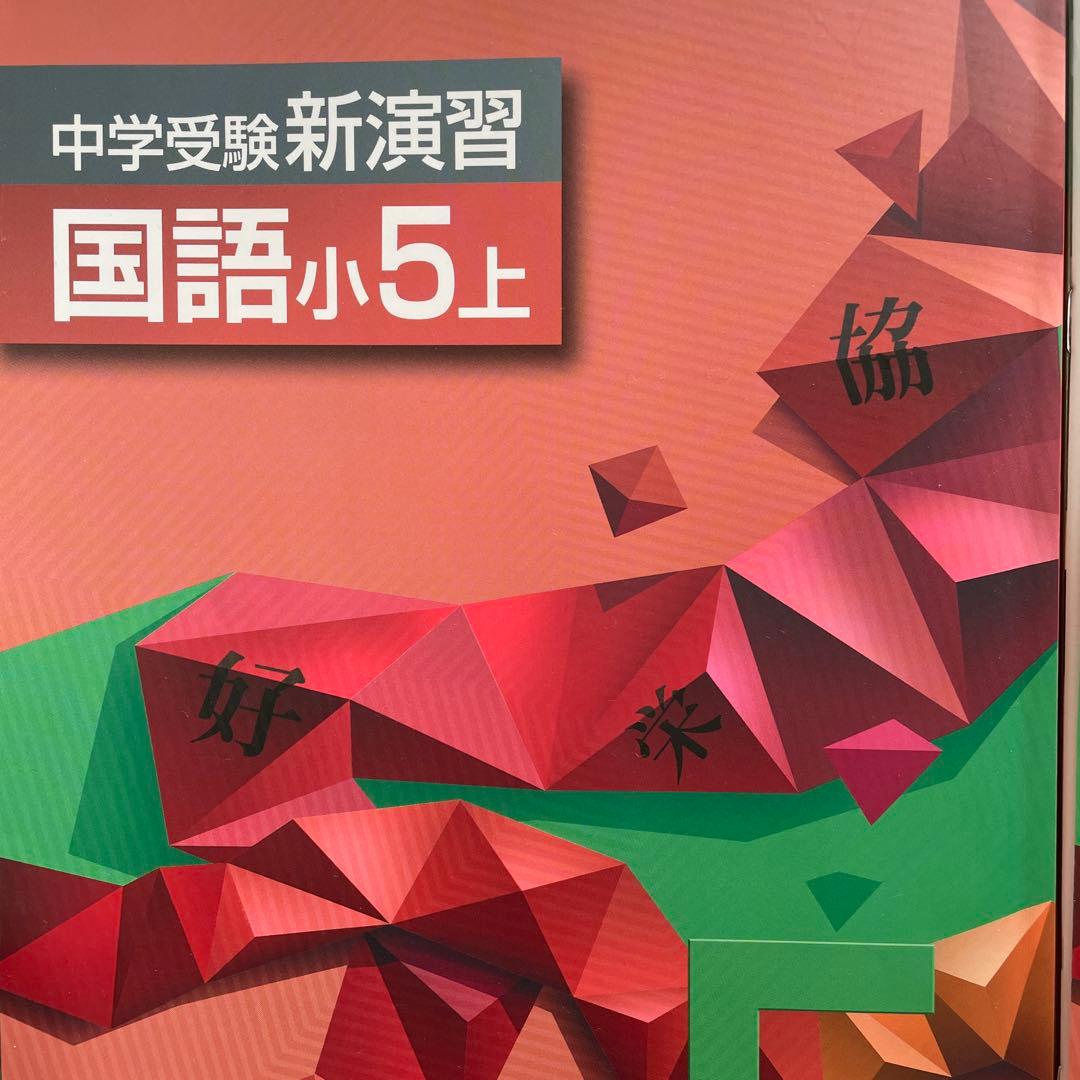 中学受験新演習 漢字日記 上下 国語小5上 下