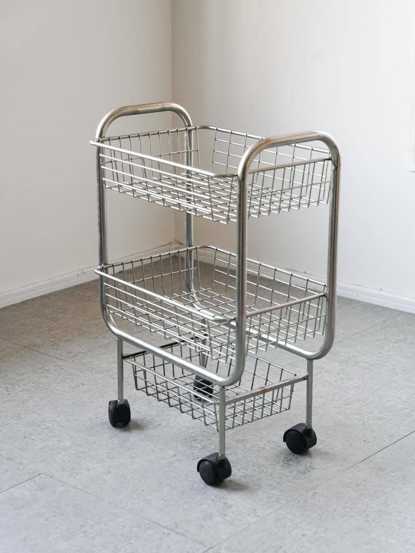 ヴィンテージ ワゴンラック/収納 ミニマル モダン ミッドセンチュリー