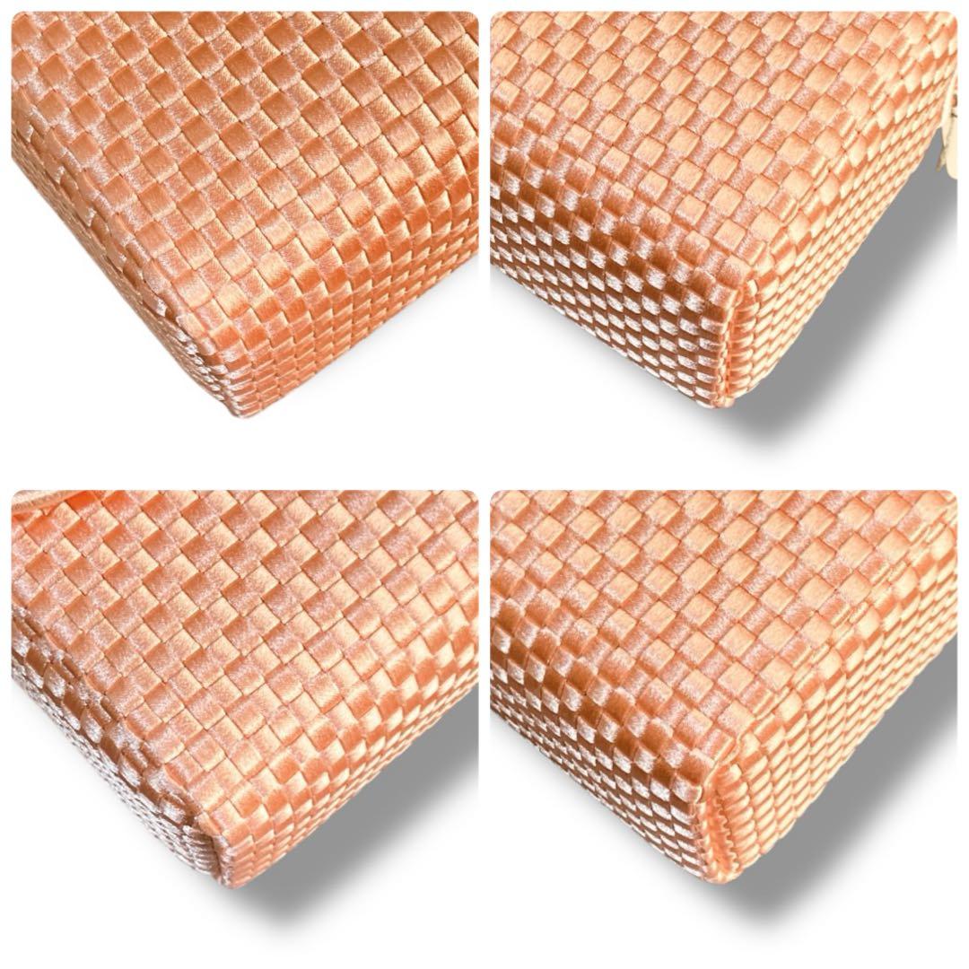 銀座和光 未使用品 ラインストーン ハンドバッグ パーティバッグ パステルピンク