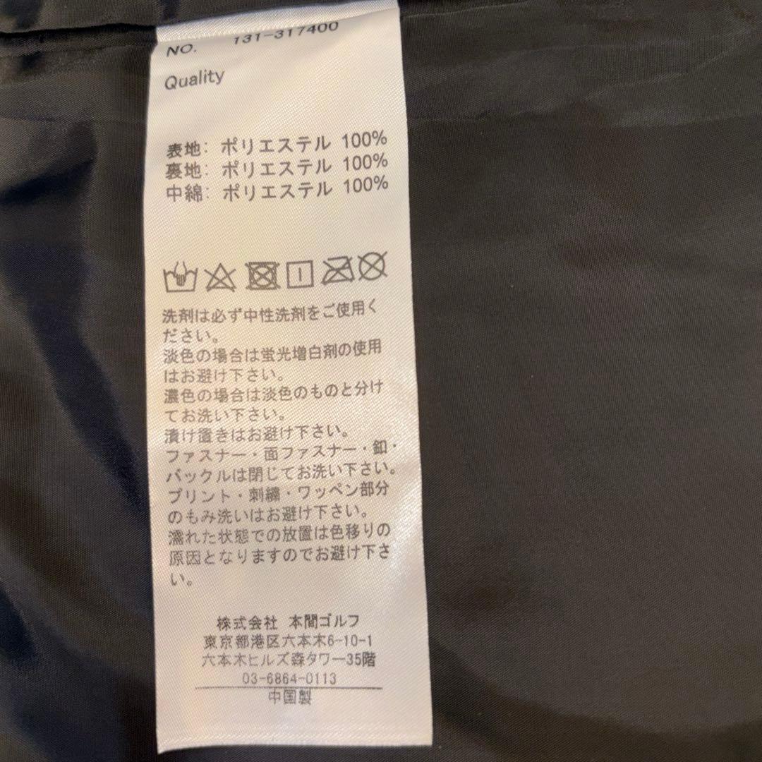 HONMA /本間ゴルフ　ネイビー ホワイト ダウンゴルフウエア軽量　サイズＬ